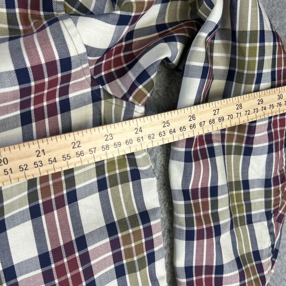 Orvis‎ Trout Bum Shirt Mens Mens Large Red Green Plaid Flannel Button Up - Picture 8 of 9